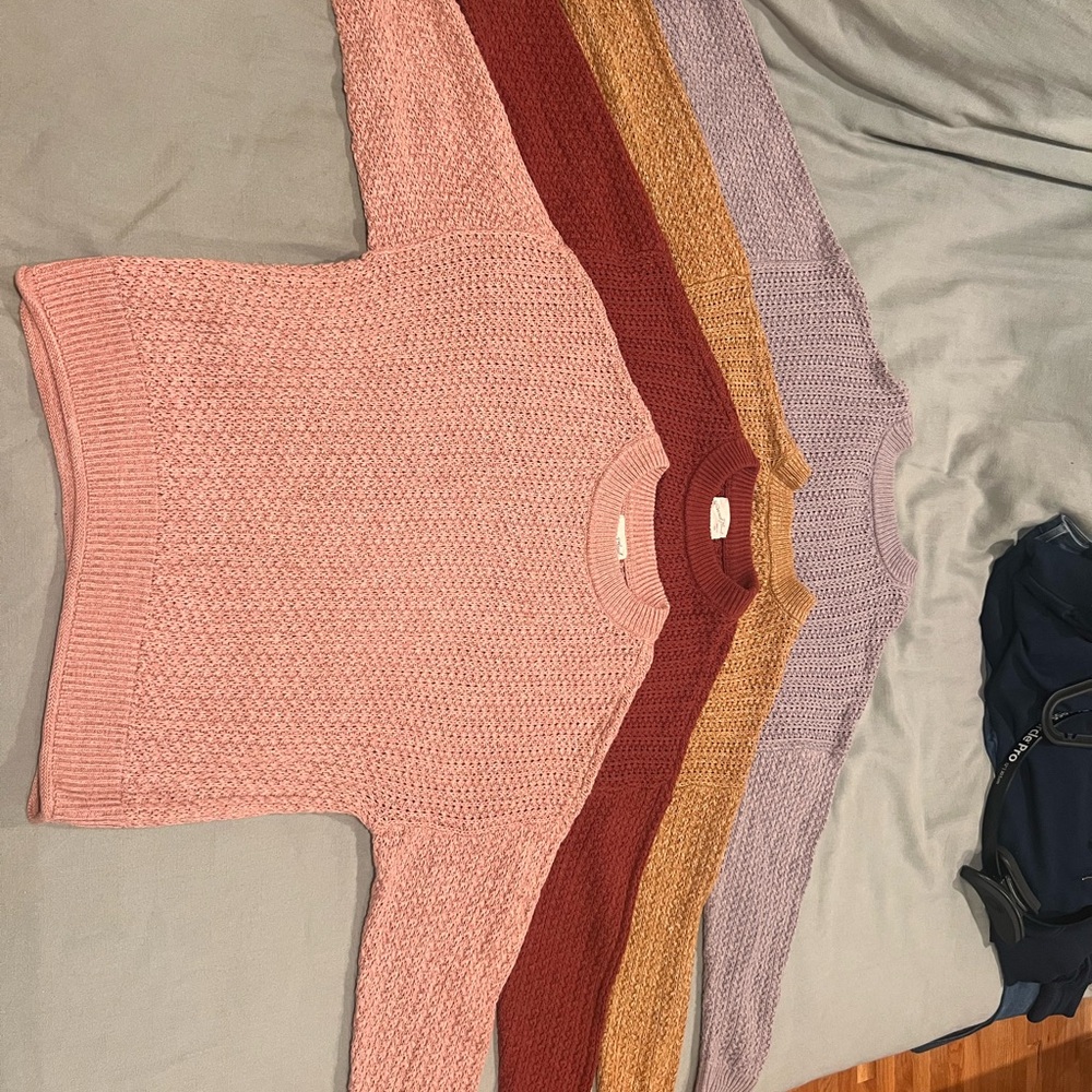 Universal Thread Women's Sweater Set - Pink, Red, Gold, Purple